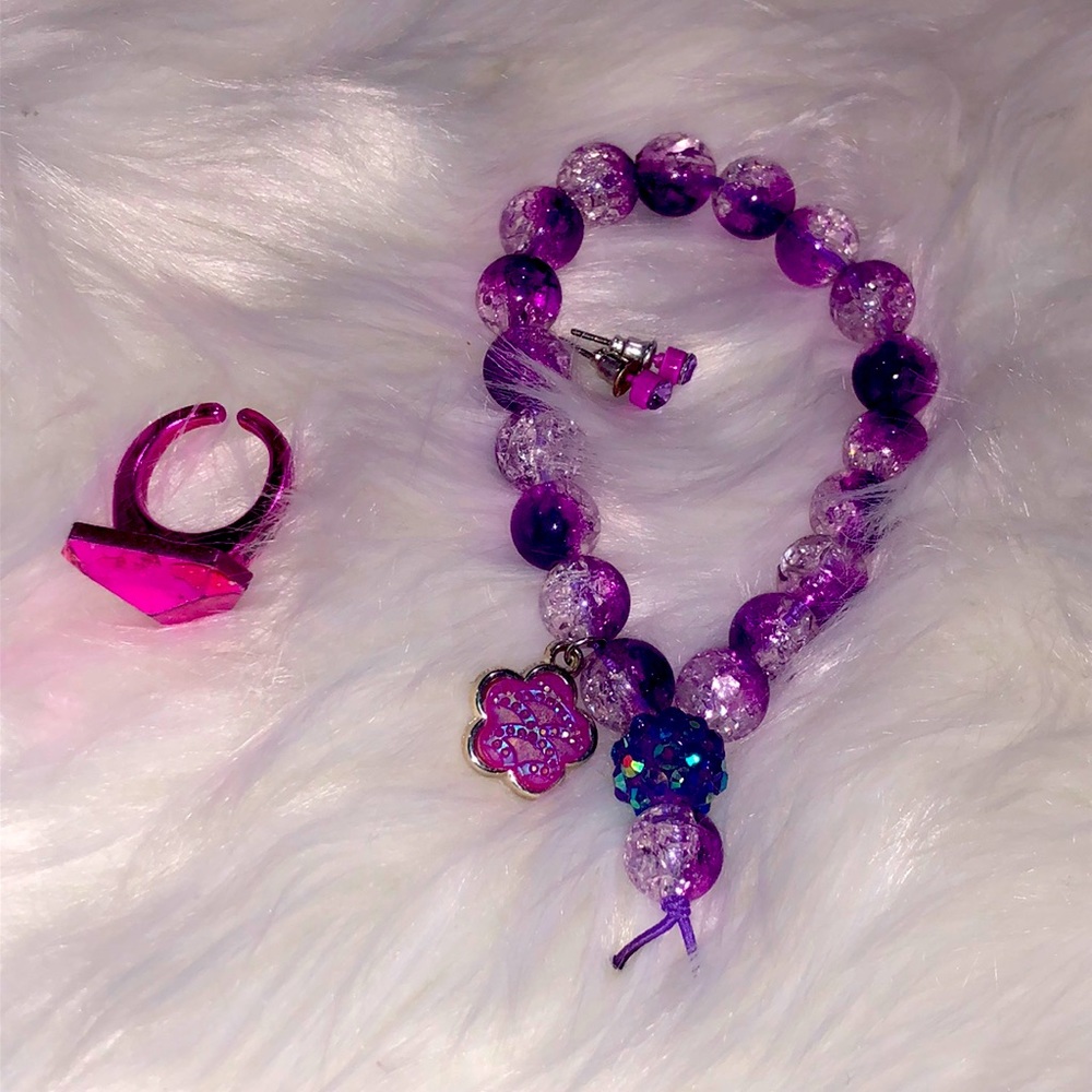 Cute purple little girl set